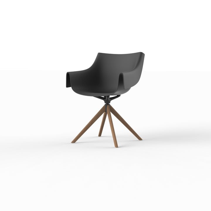 MANTA WOODEN SWIVEL ARMCHAIR (Set of 2) Outdoor Vondom