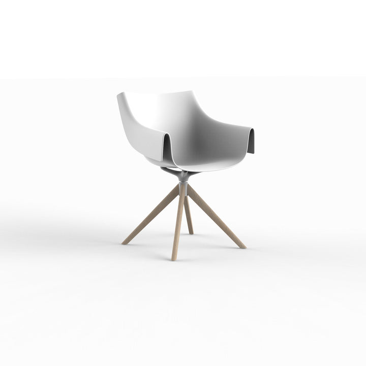 MANTA WOODEN SWIVEL ARMCHAIR (Set of 2) Outdoor Vondom