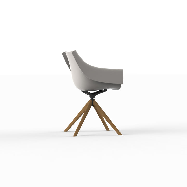 MANTA WOODEN SWIVEL ARMCHAIR (Set of 2) Outdoor Vondom