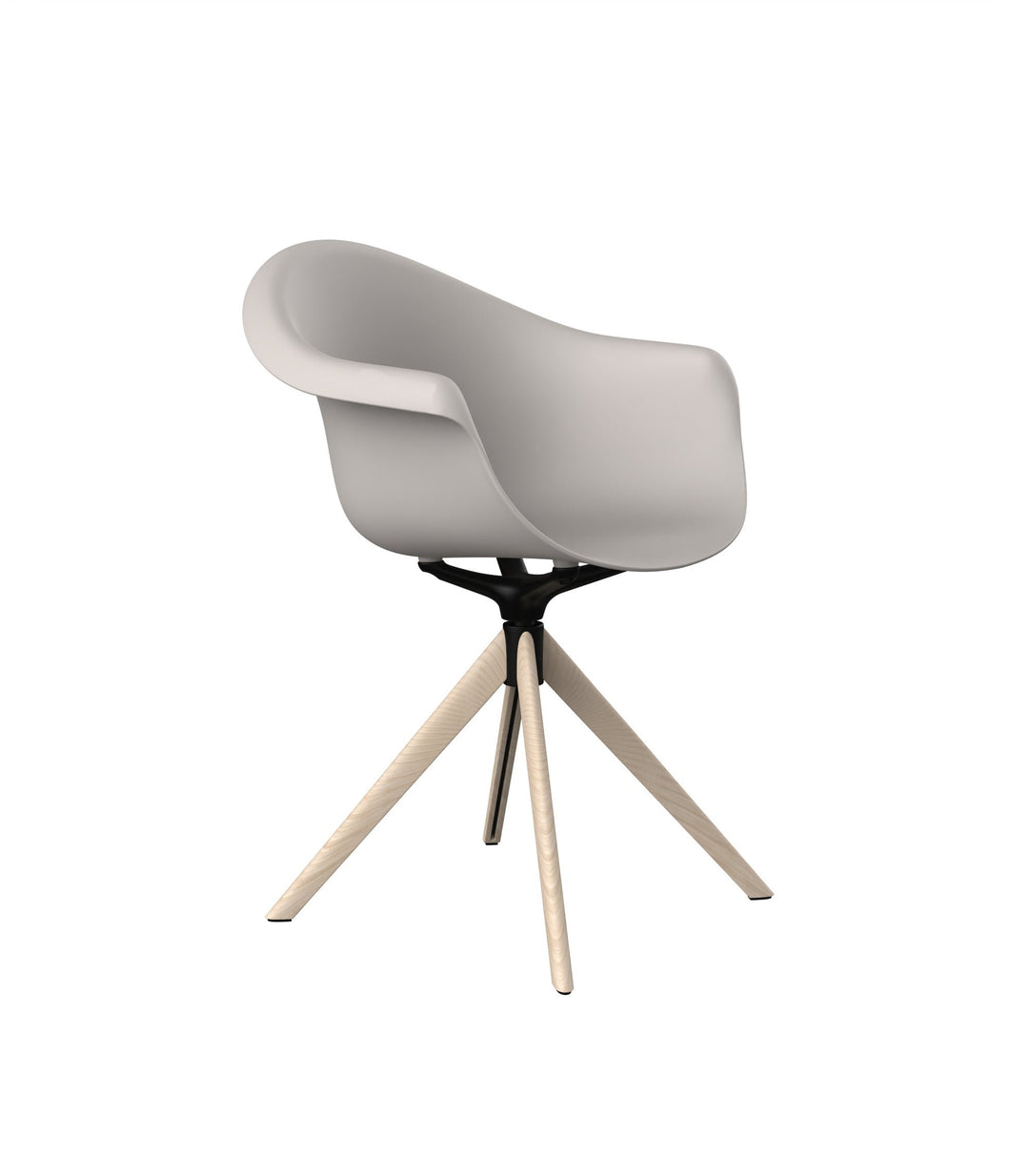 SWIVEL ARMCHAIR WITH WOODEN LEGS (Set of 2) Outdoor Vondom