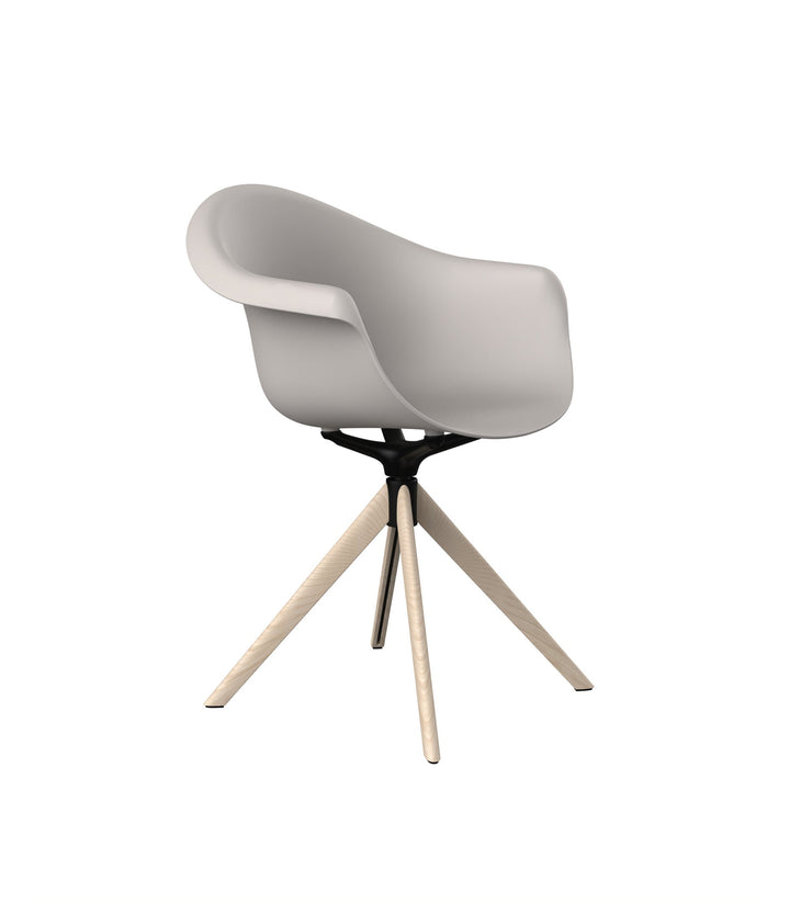 SWIVEL ARMCHAIR WITH WOODEN LEGS (Set of 2) Outdoor Vondom
