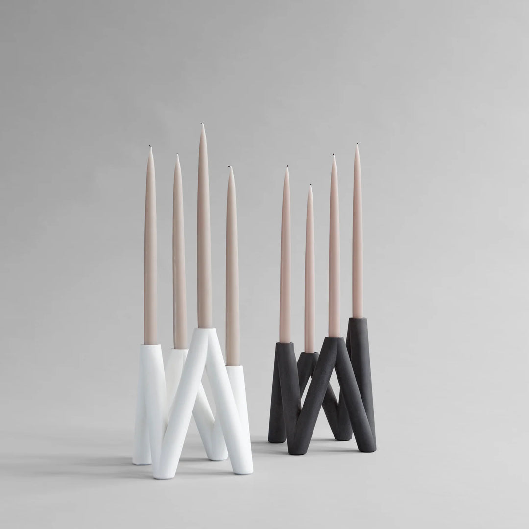 W Candle Holder - Black Candle Holder 101 Copenhagen   