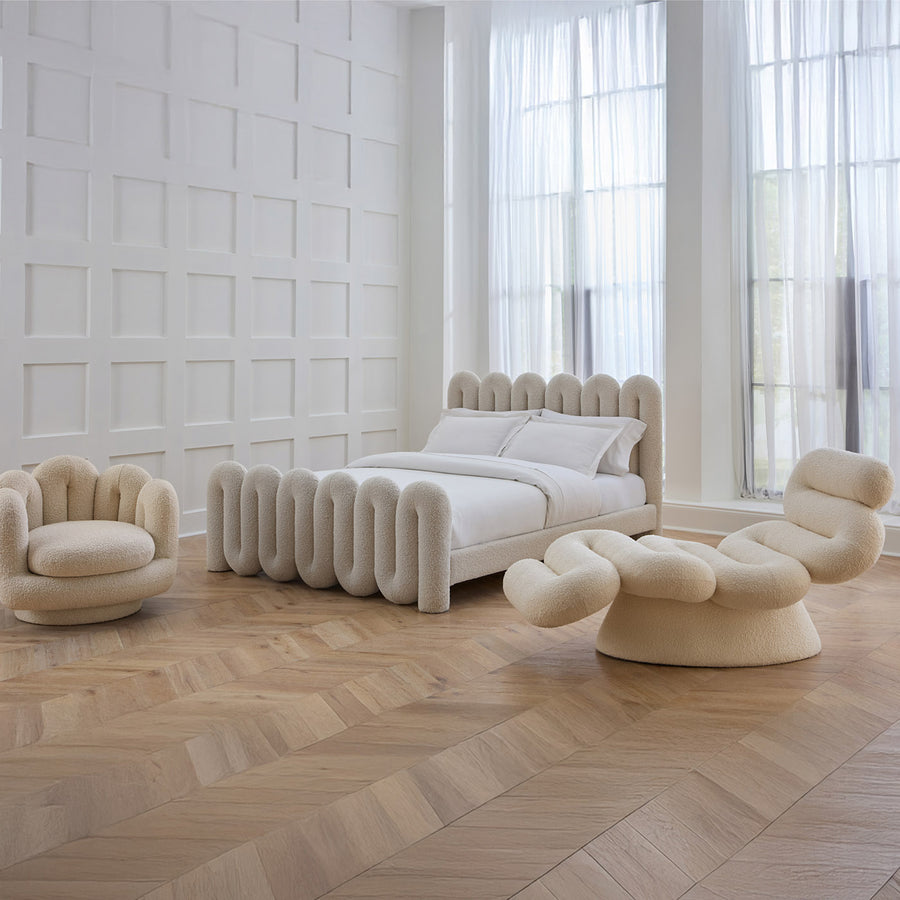 Serpentine Swivel Chair Jonathan Adler