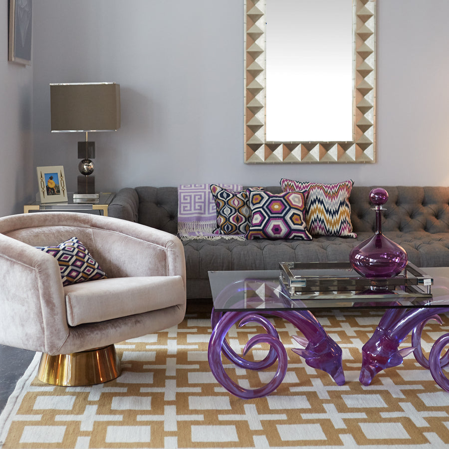 Bacharach Swivel Chair Jonathan Adler