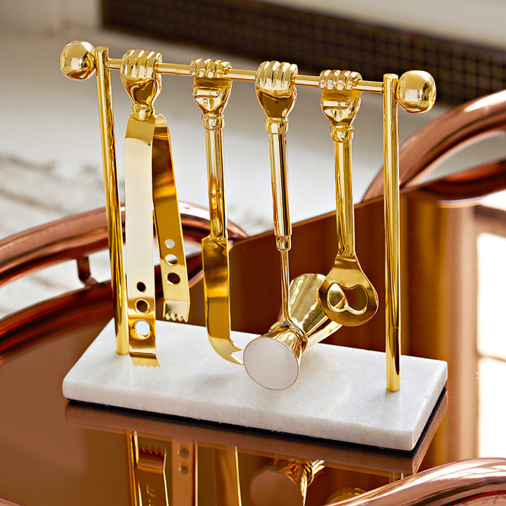 Barbell Barware Set Jonathan Adler