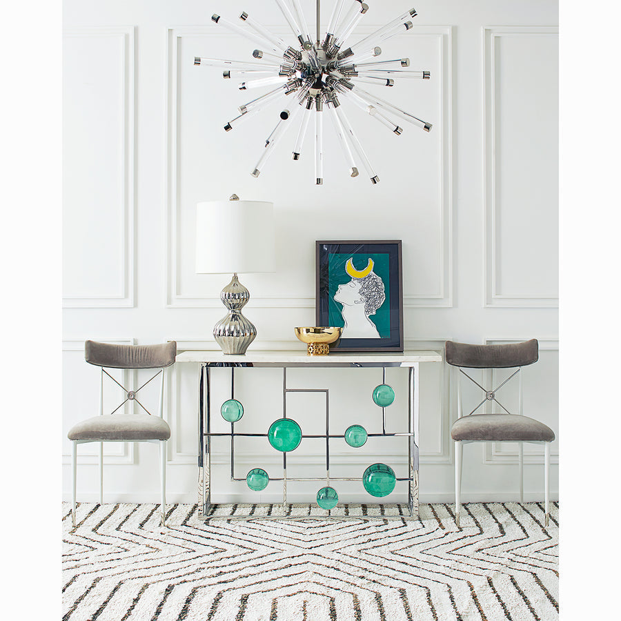 Globo Fretwork Console Jonathan Adler