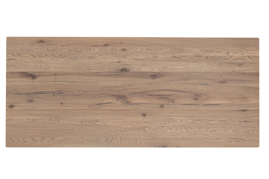 Cameo Dining Table Oak Wood Capsule Collection Dining Table Calligaris 39 3/8" x 78 3/4": Rectangular Oak P2HW: WILD GRAY Metal P15: MATT BLACK