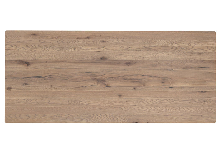 Cameo Dining Table Oak Wood Capsule Collection Dining Table Calligaris 39 3/8" x 78 3/4": Rectangular Oak P2HW: WILD GRAY Metal P15: MATT BLACK