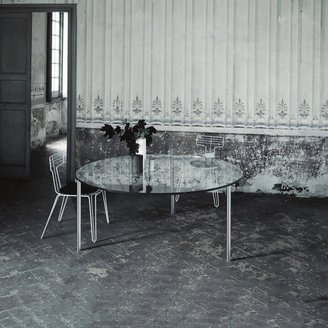 Metal Round Coffee Table Coffee Table Glas Italia   