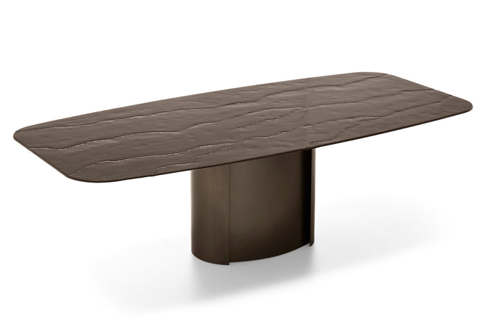 Yoroi Metal Base Dining Table Capsule Collection Calligaris