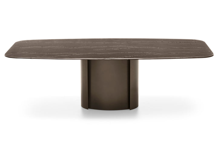 Yoroi Metal Base Dining Table Capsule Collection Calligaris