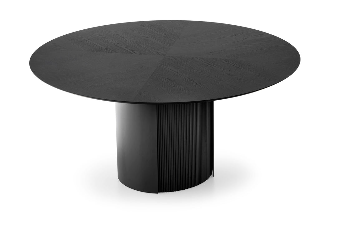 Yoroi Round Dining Table Matt Black base Calligaris Matt Black