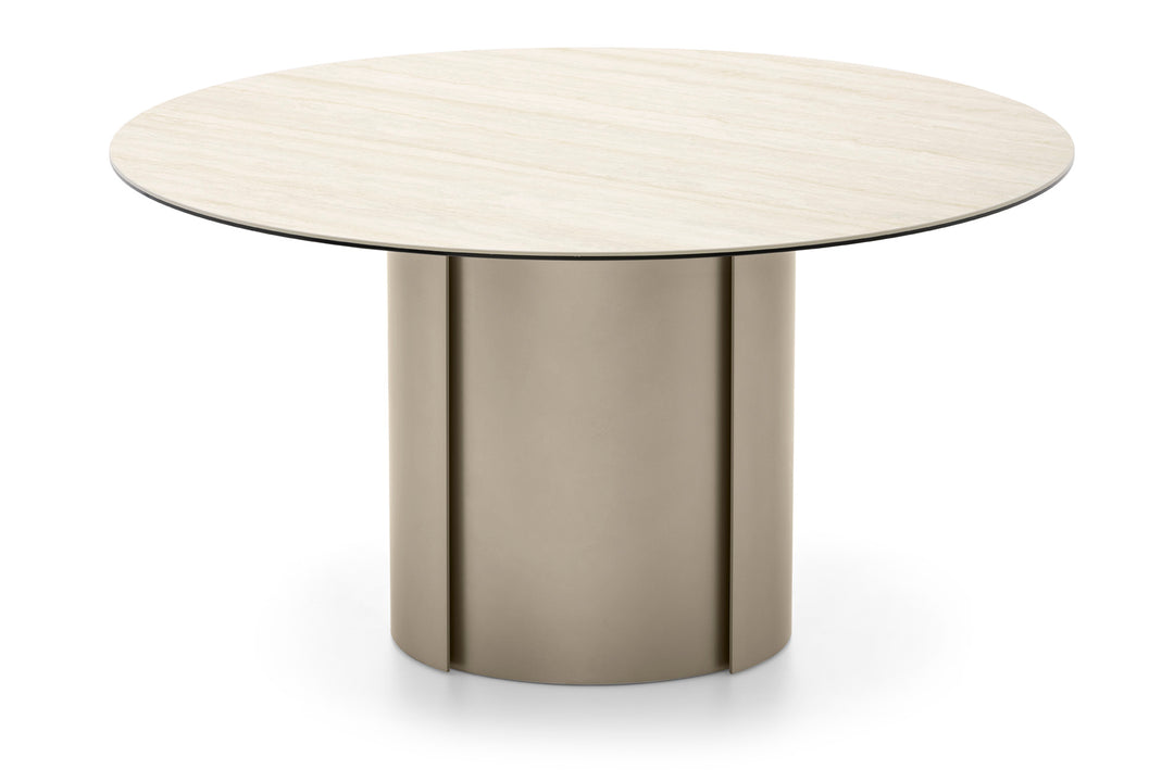 Yoroi Metal Base Table Round Calligaris