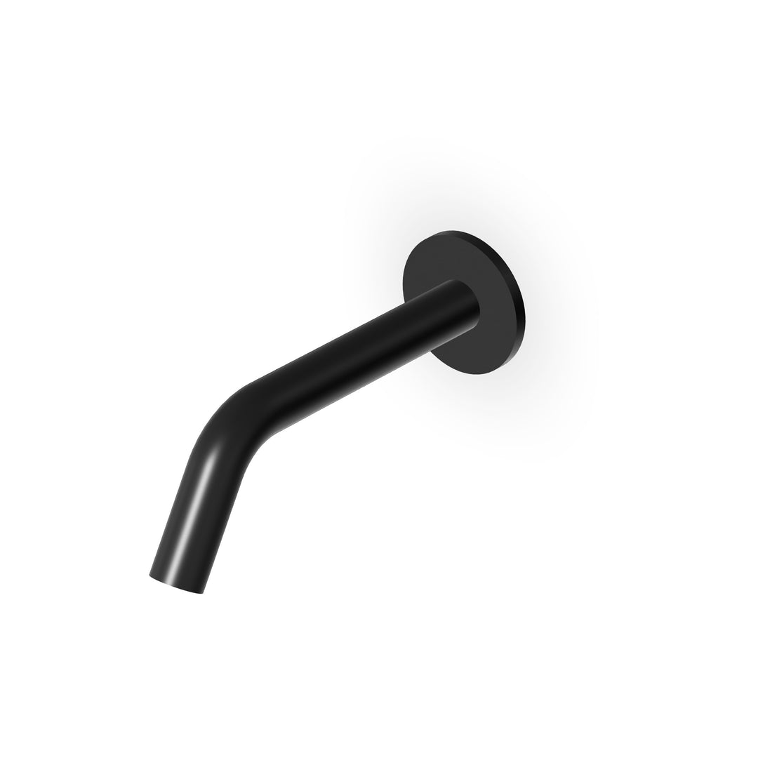 Medameda Wall Spout Bathroom Faucets Zucchetti Brushed Total Black PVD