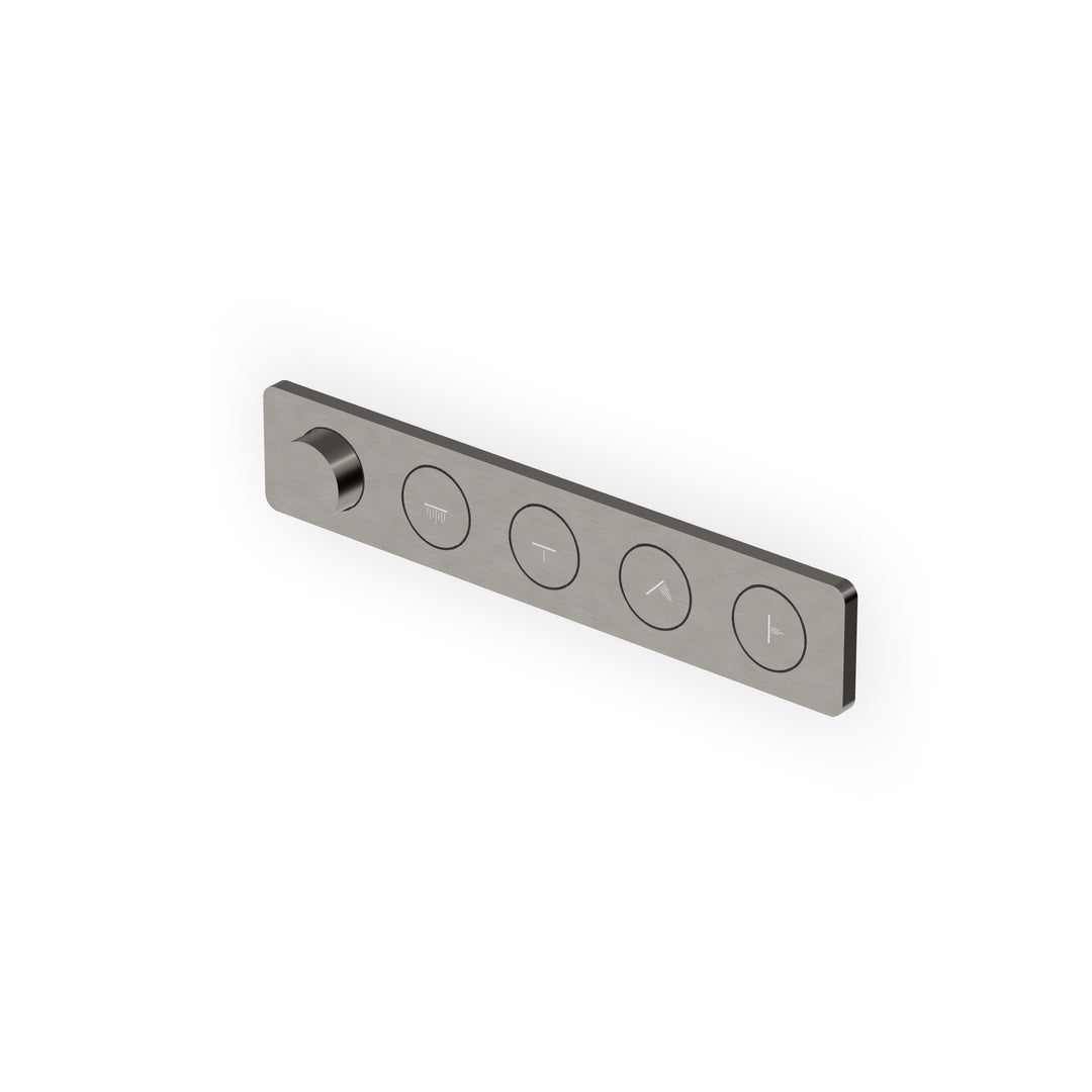 Hoop Built-in Thermostatic Shower Mixer, with 4 On-off Buttons Bathroom Faucets Zucchetti