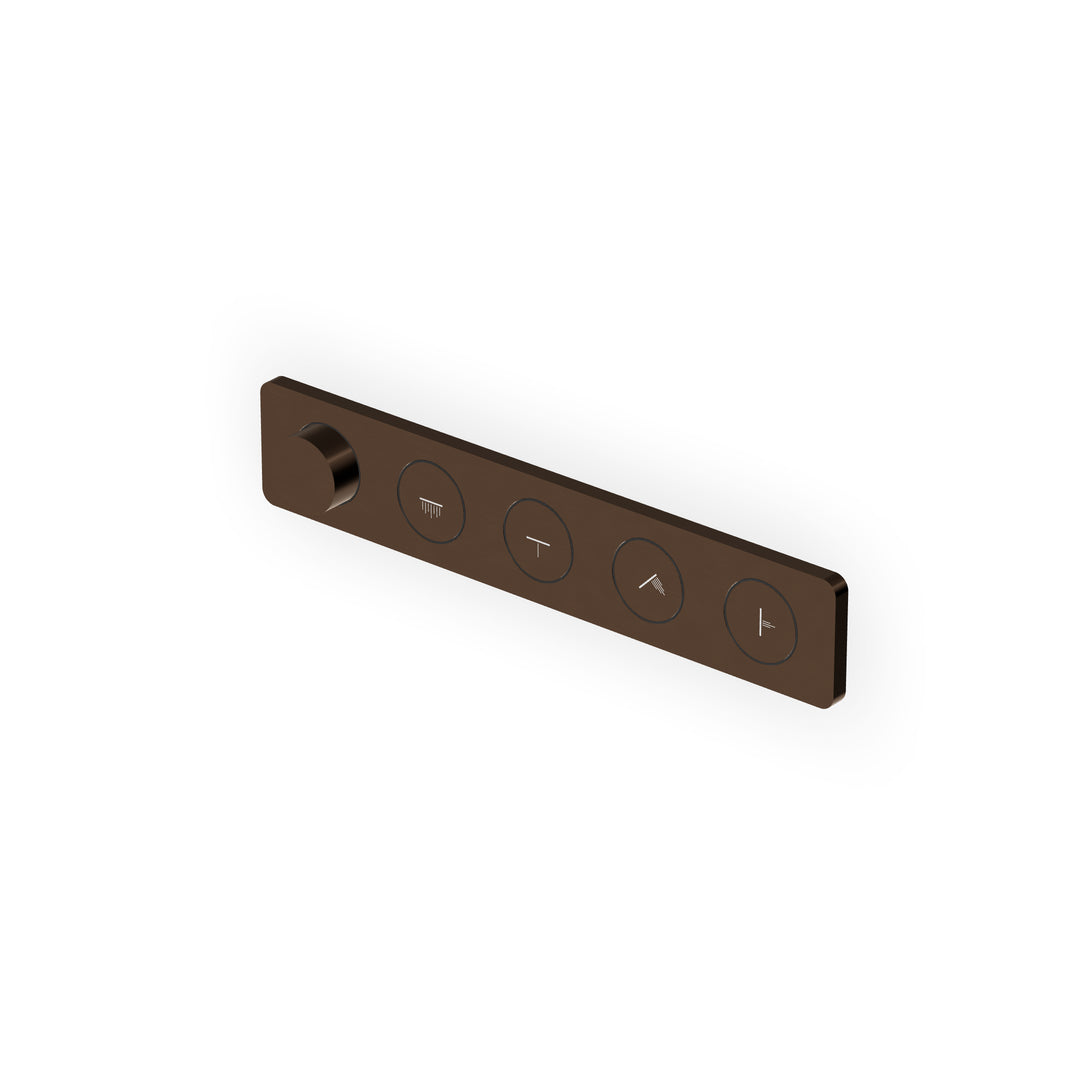 Hoop Built-in Thermostatic Shower Mixer, with 4 On-off Buttons Bathroom Faucets Zucchetti