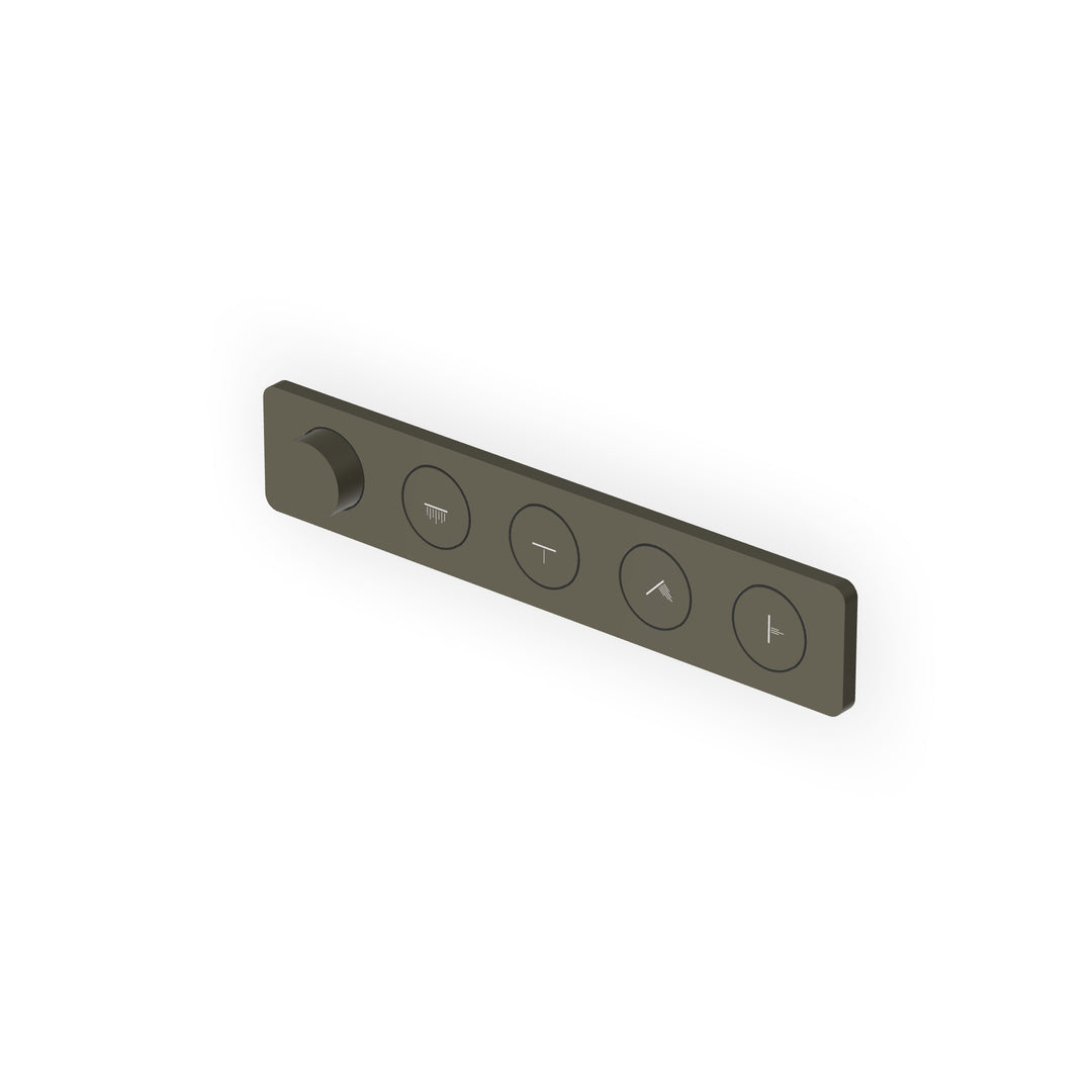 Hoop Built-in Thermostatic Shower Mixer, with 4 On-off Buttons Bathroom Faucets Zucchetti
