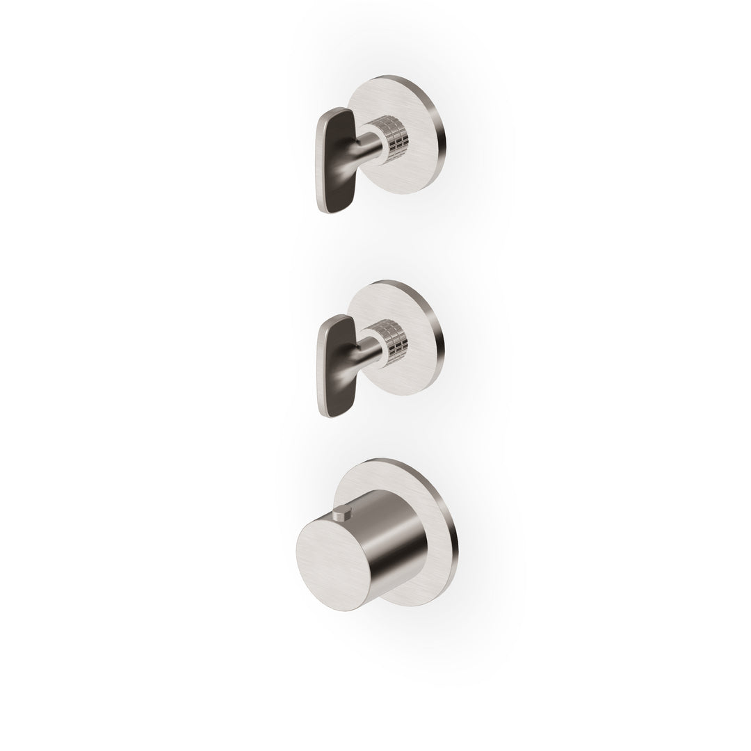 Veloce Built-in Thermostatic Shower Mixer 2 Stop Valves Bathroom Faucets Zucchetti
