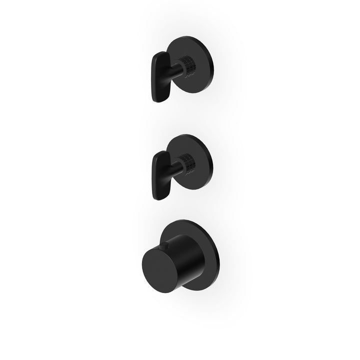Veloce Built-in Thermostatic Shower Mixer 2 Stop Valves Bathroom Faucets Zucchetti