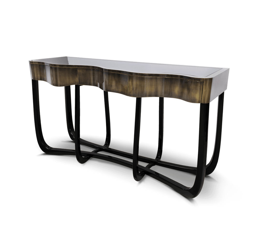 sinuous gold console Consoles Boca Do Lobo