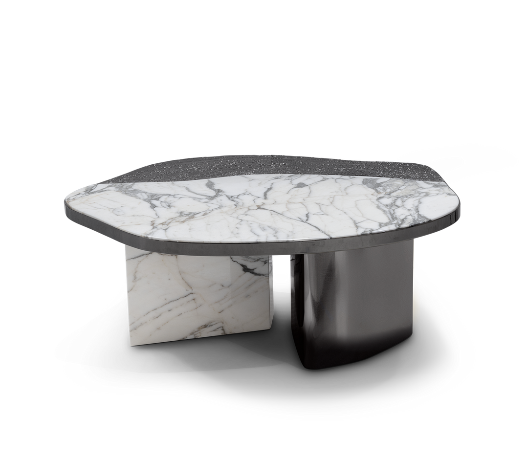 ophelia calacatta marble and gold center table - Image 53
