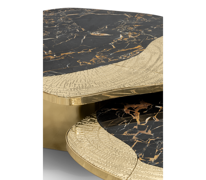 ophelia calacatta marble and gold center table - Image 26