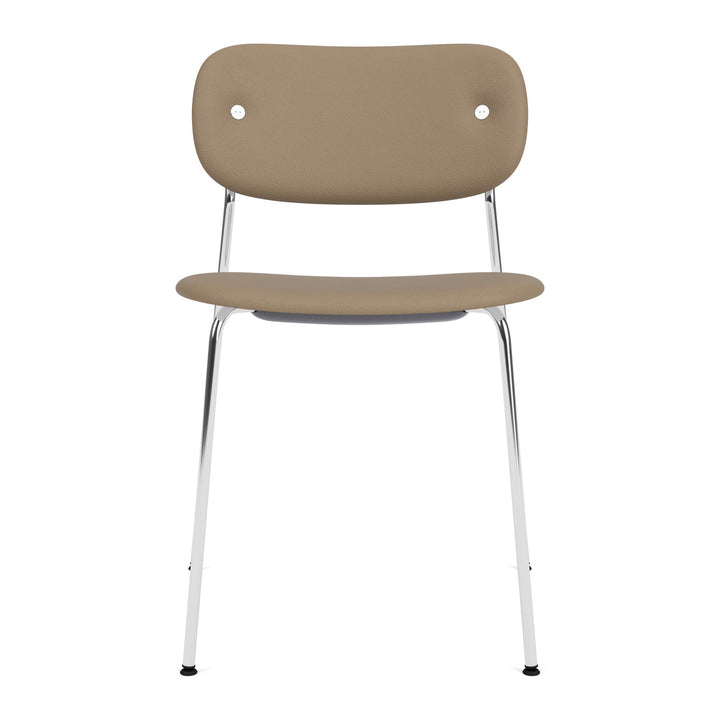 Co Fully Upholstered Chair Chairs Audo Copenhagen 1611 - Sierra Stone Leather / Chrome