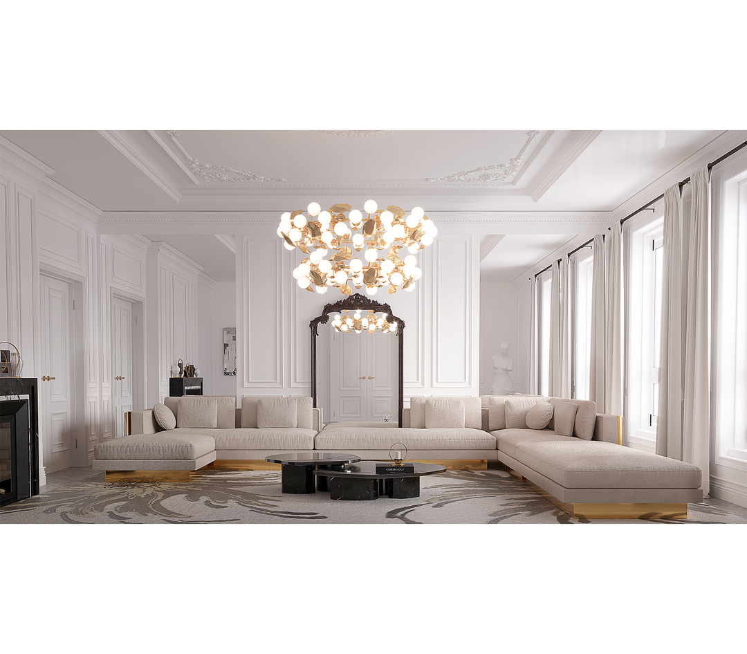 ophelia portoro marble and gold center table - Image 37
