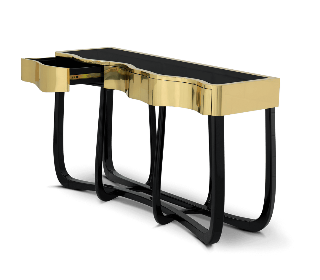 sinuous gold console Consoles Boca Do Lobo