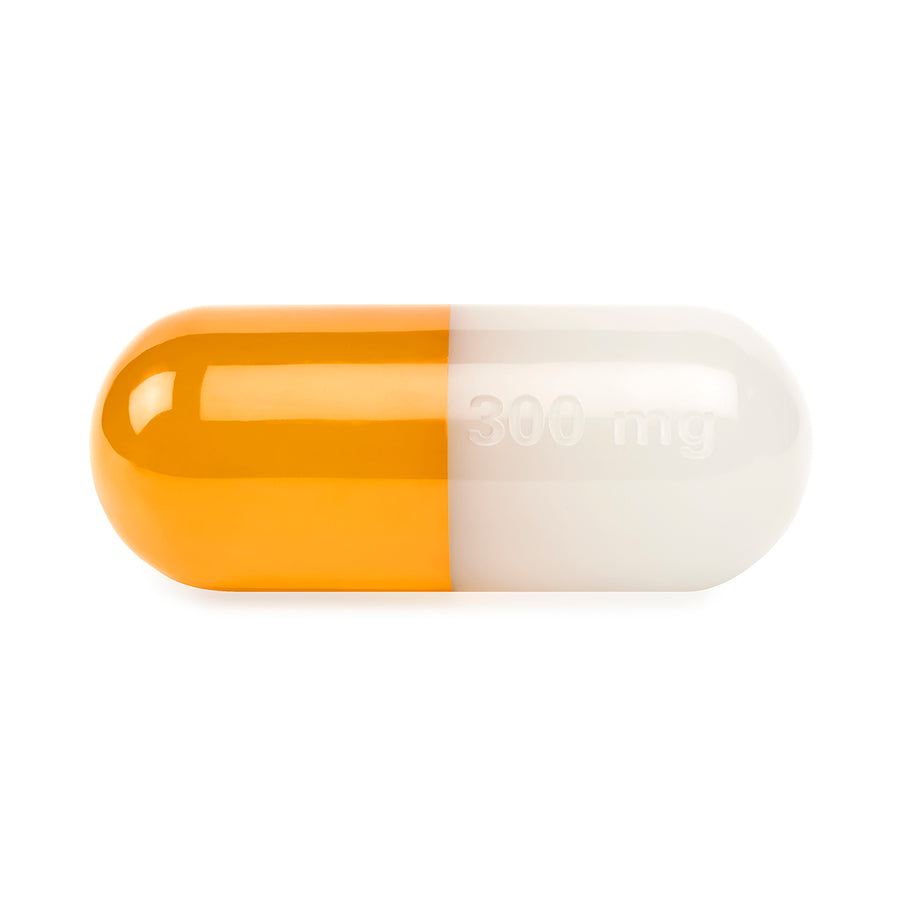 Medium Acrylic Pill Jonathan Adler Orange