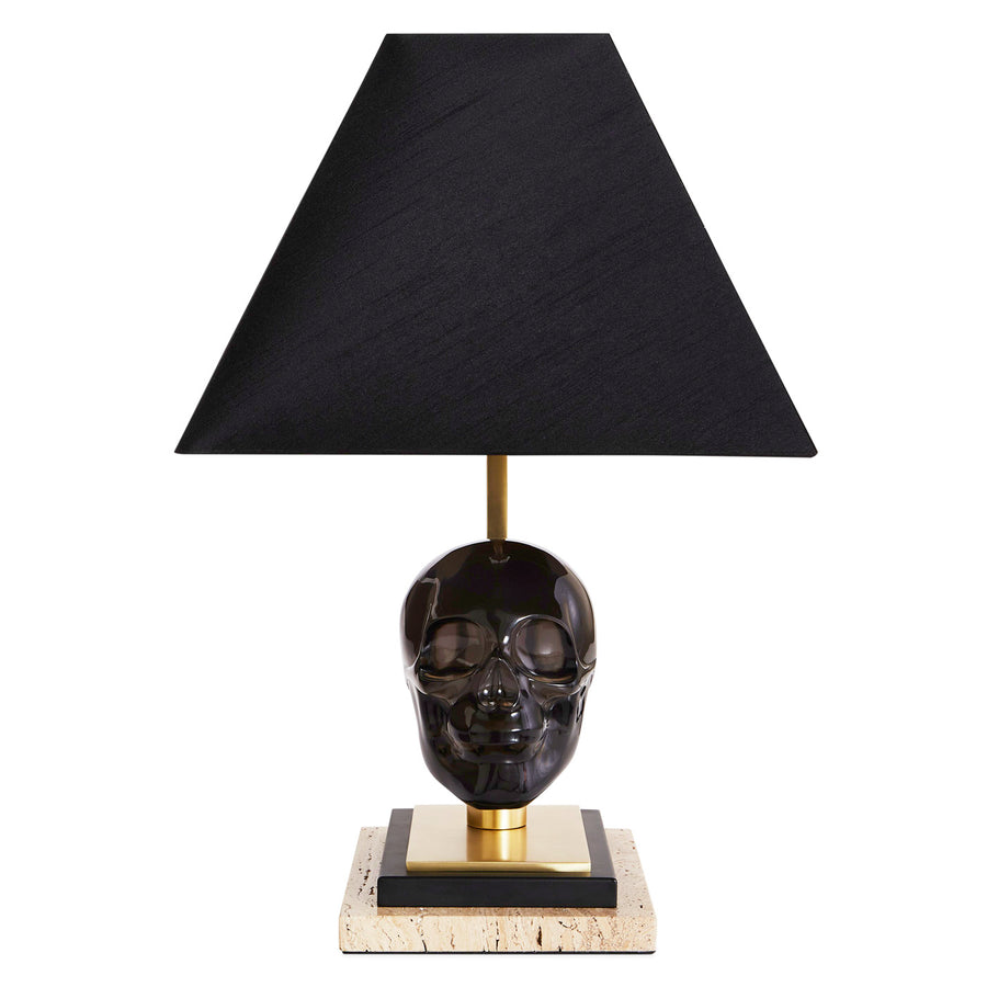 Skull Table Lamp Jonathan Adler Black