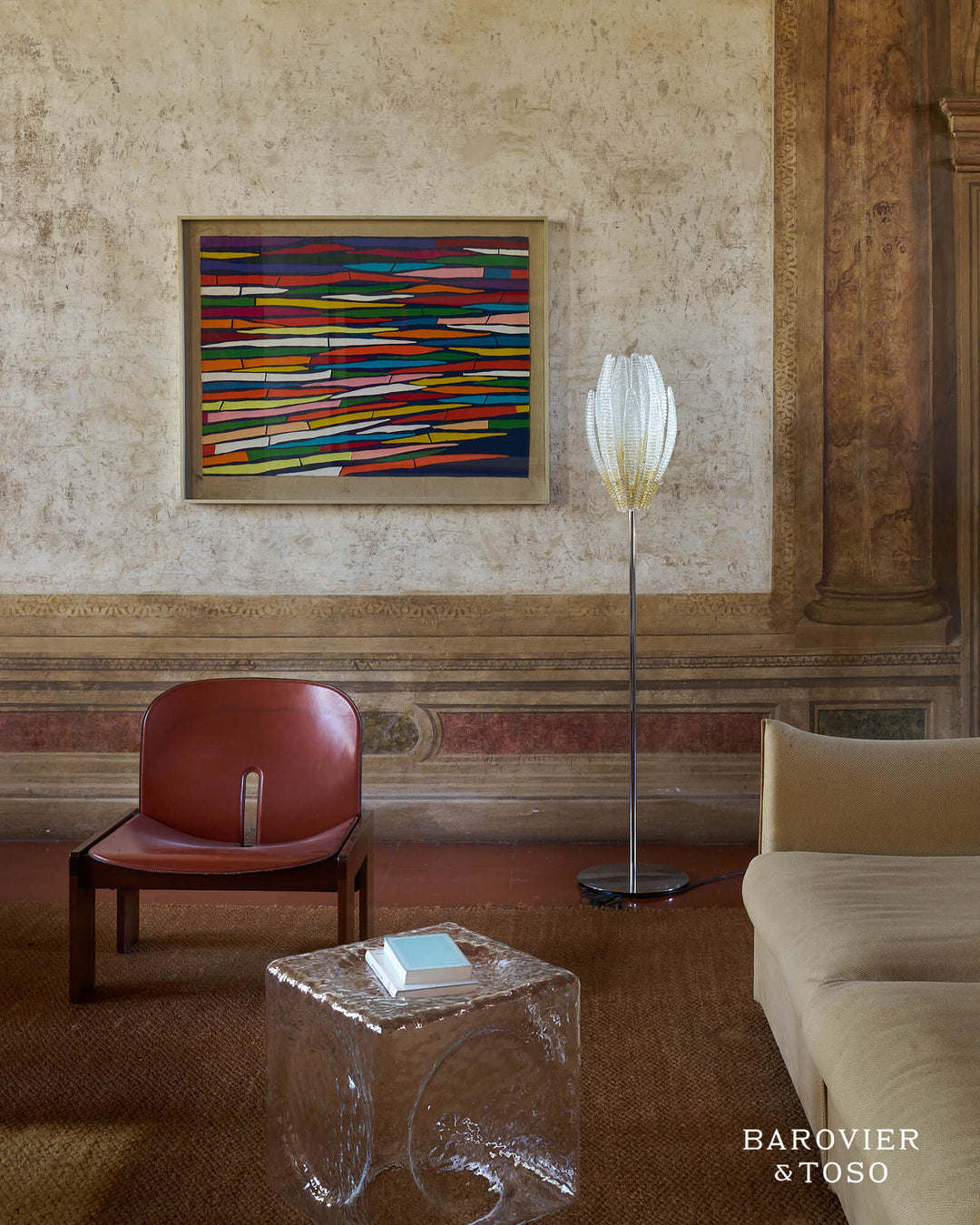Agave Floor Lamp by Barovier&amp;Toso Murano Floor Lamps Barovier & Toso