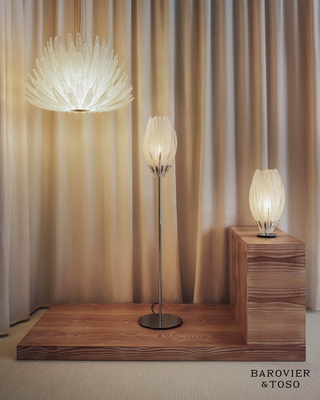 Agave Table Lamp by Barovier&amp;Toso Murano Table Lamps Barovier & Toso