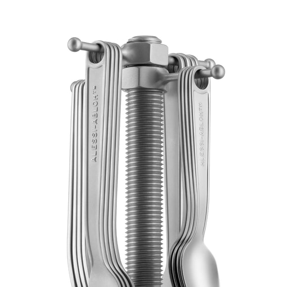 Conversational Objects Cutlery 16-Piece Set and Stand Flatware Alessi