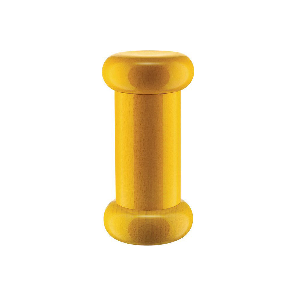Ettore Sottsass Cylinder Salt/Pepper and Spice Grinder Kitchen Tools & Utensils Alessi Yellow