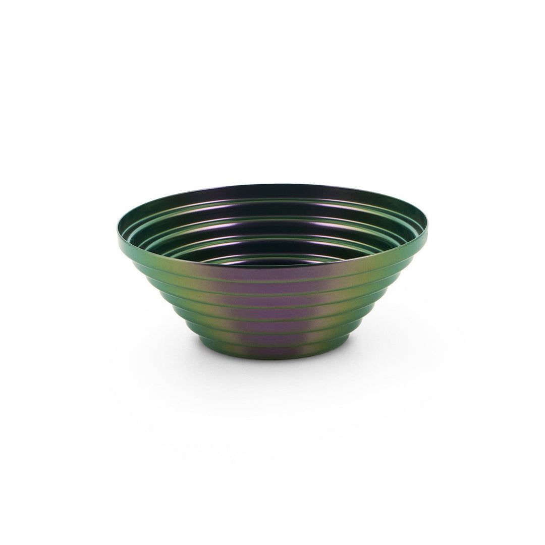 Maya Round Basket Decor Alessi Green Purple Small: 7.9 in diameter