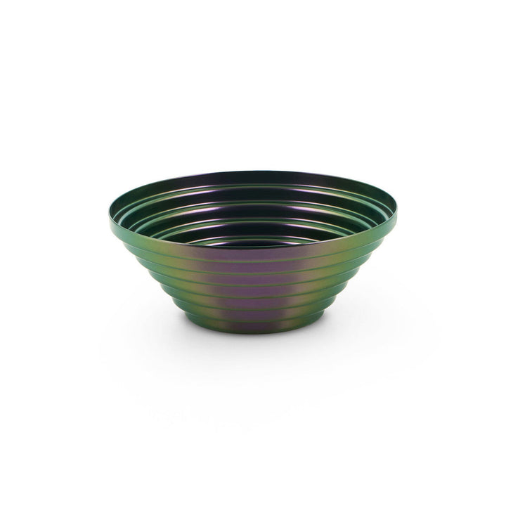 Maya Round Basket Decor Alessi Green Purple Small: 7.9 in diameter