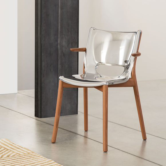 Poêle Dining Chair with Armrest Chairs Alessi