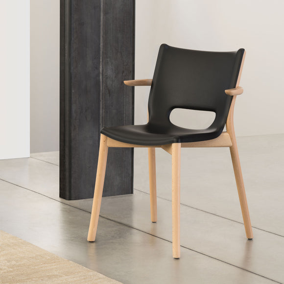 Poêle Dining Chair with Armrest Chairs Alessi