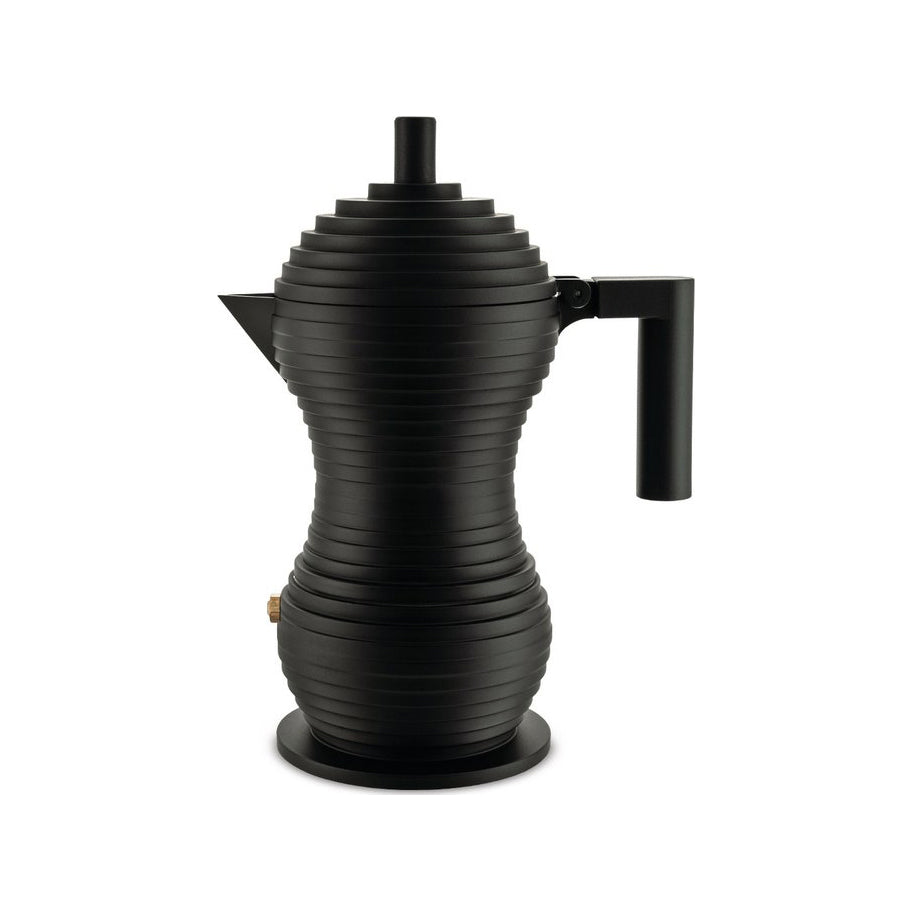 Michele De Lucchi Pulcina Espresso Coffee Maker Drip Coffee Makers Alessi Black Small: 5 in width