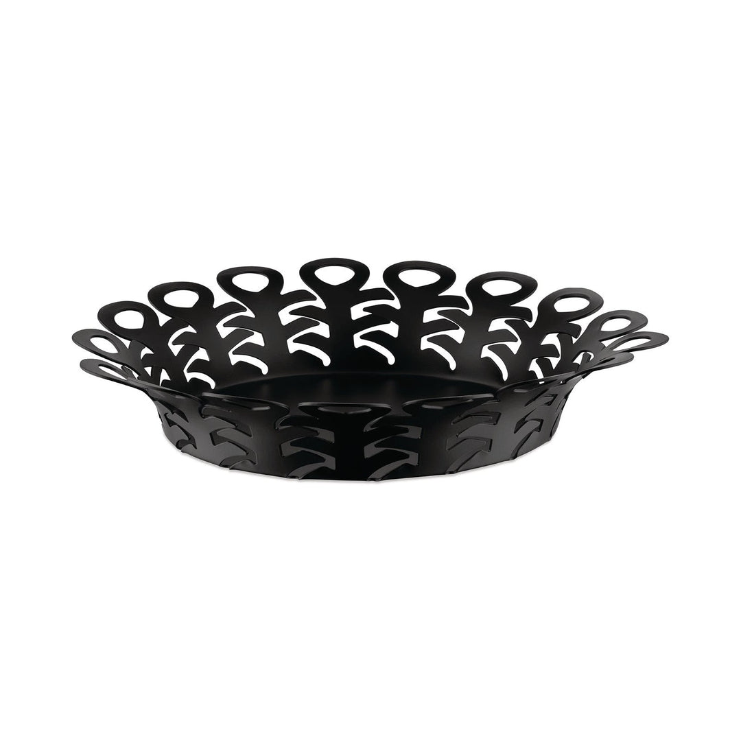 Vimini Basket Decor Alessi Black Large: 10.6 in diameter