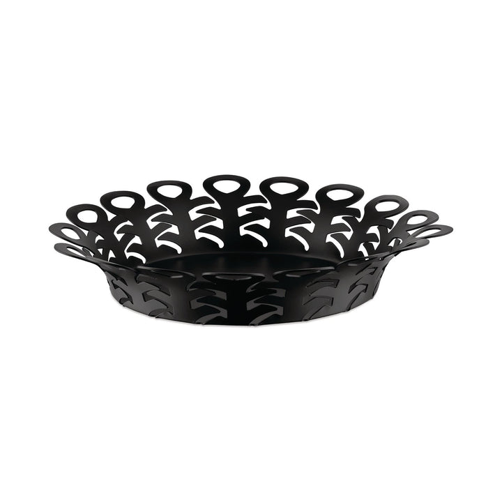 Vimini Basket Decor Alessi Black Large: 10.6 in diameter