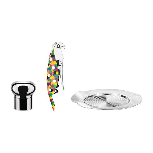 Parrot Wine Gift Set Barware Alessi