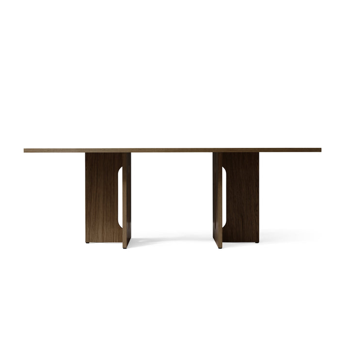 Androgyne Rectangular Dining Table Tables Audo Copenhagen Dark Stained Oak Small: 82.7 in width