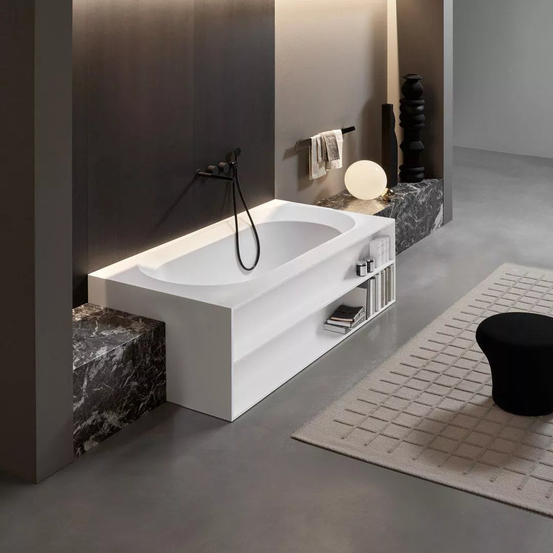 OASI Rectangular Freestanding Bathtub with compartments Sinks Antonio Lupi