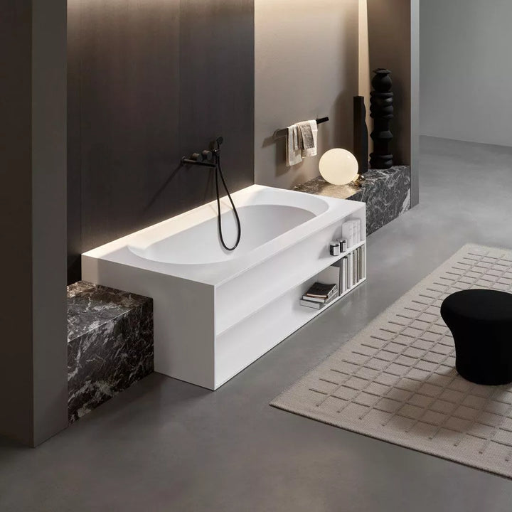 OASI Rectangular Freestanding Bathtub with compartments Sinks Antonio Lupi