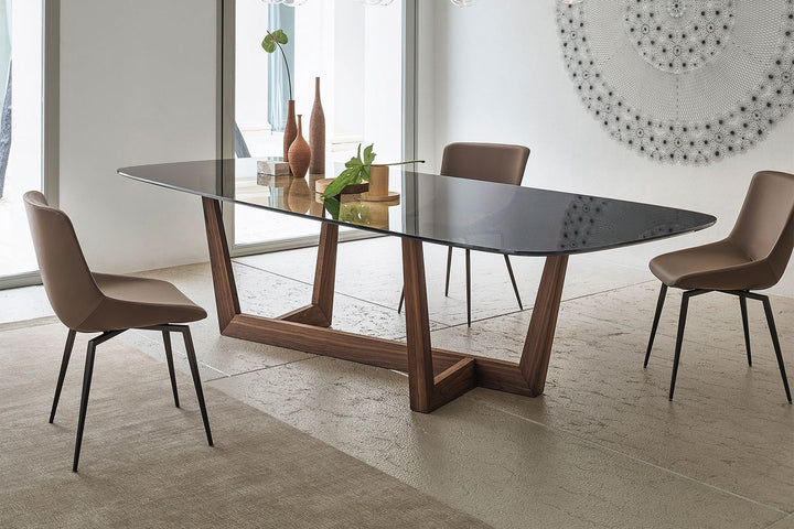 Art Wood Base Dining Table Bonaldo