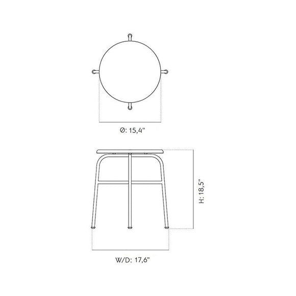 Afteroom Stool Table & Bar Stools Audo Copenhagen