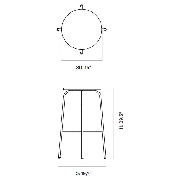 Afteroom Stool Table & Bar Stools Audo Copenhagen