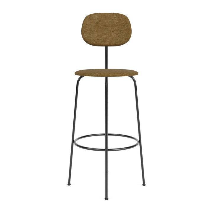 Afteroom Upholstered Stool Plus Table & Bar Stools Audo Copenhagen 06 - Audo Boucle Gold Bar: 42.3 in height